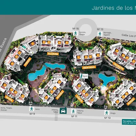 Feriehus Jardines - Tabor 2-3 Pool View Arona (Tenerife)